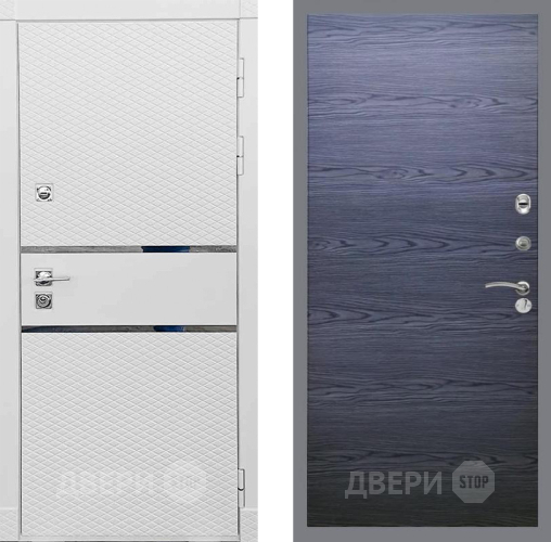 Дверь Рекс (REX) 15 Силк Сноу GL Дуб тангенальный черный в Люберцах