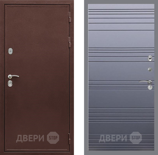 Входная металлическая Дверь Рекс (REX) 5А Line Силк титан в Люберцах