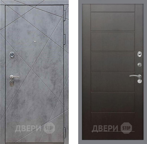 Дверь Рекс (REX) 13 Бетон Темный Сити Венге в Люберцах