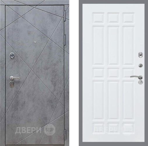 Дверь Рекс (REX) 13 Бетон Темный FL-33 Силк Сноу в Люберцах