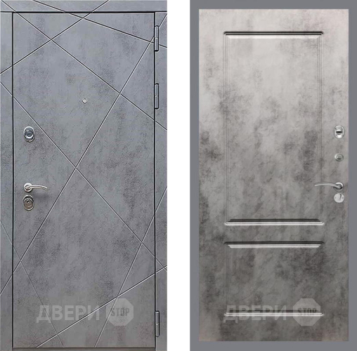 Дверь Рекс (REX) 13 Бетон Темный FL-117 Бетон темный в Люберцах