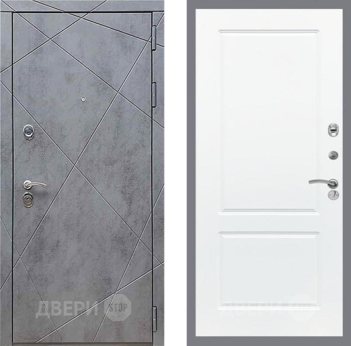 Дверь Рекс (REX) 13 Бетон Темный FL-117 Силк Сноу в Люберцах