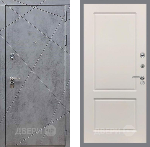 Входная металлическая Дверь Рекс (REX) 13 Бетон Темный FL-117 Шампань в Люберцах