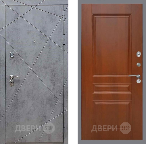 Дверь Рекс (REX) 13 Бетон Темный FL-243 Итальянский орех в Люберцах