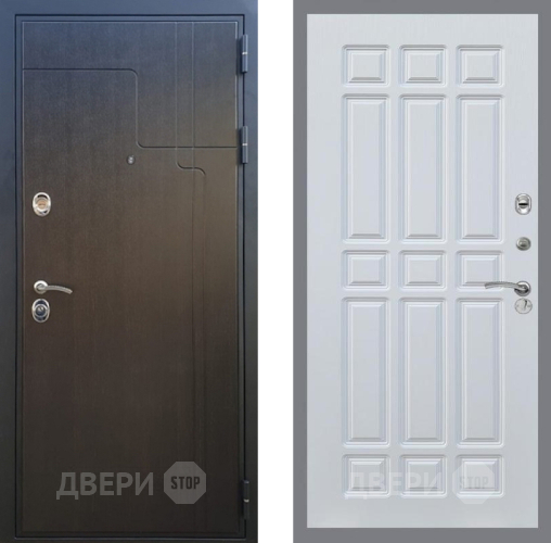 Входная металлическая Дверь Рекс (REX) Премиум-246 FL-33 Белый ясень в Люберцах