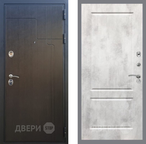 Входная металлическая Дверь Рекс (REX) Премиум-246 FL-117 Бетон светлый в Люберцах