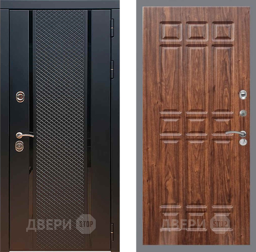 Входная металлическая Дверь Рекс (REX) 25 FL-33 орех тисненый в Люберцах