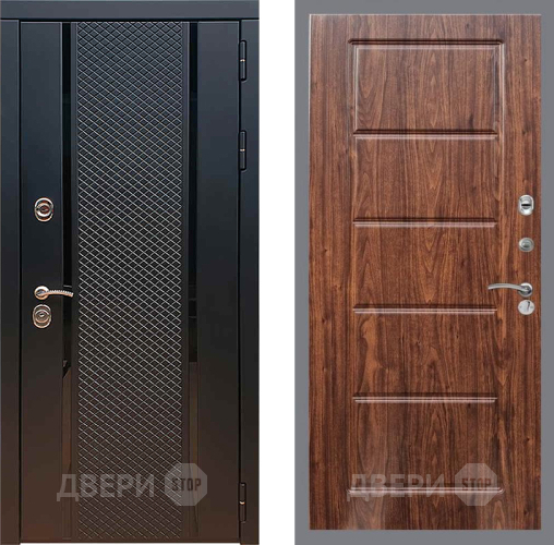 Дверь Рекс (REX) 25 FL-39 орех тисненый в Люберцах