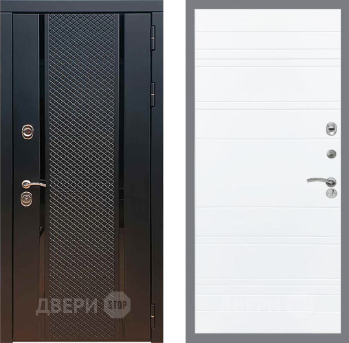 Входная металлическая Дверь Рекс (REX) 25 Line Силк Сноу в Люберцах