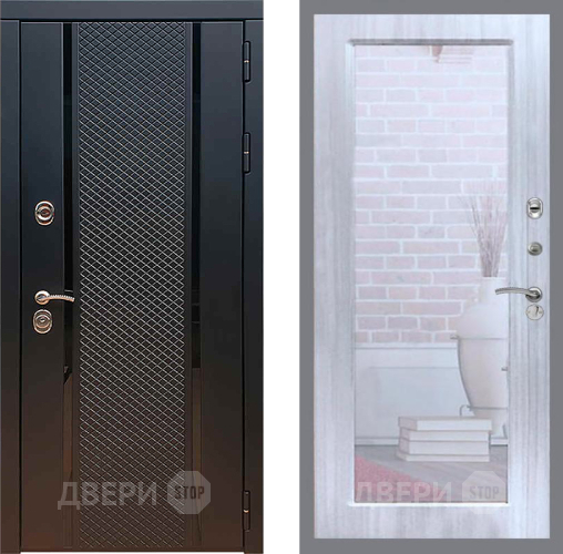 Входная металлическая Дверь Рекс (REX) 25 Зеркало Пастораль Сандал белый в Люберцах