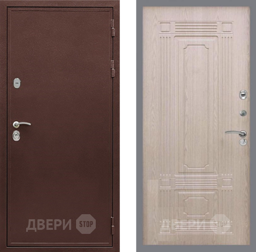 Дверь Рекс (REX) 5 металл 3 мм FL-2 Беленый дуб в Люберцах