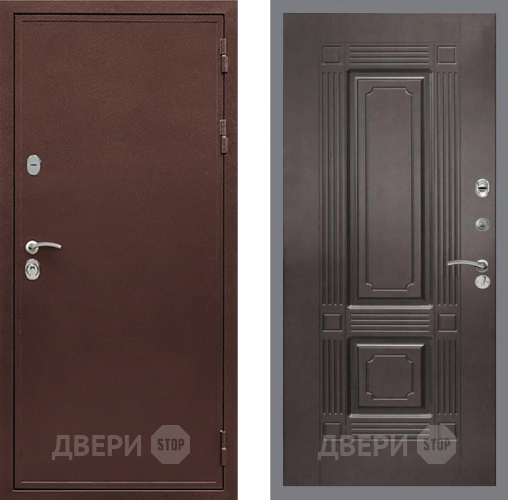 Дверь Рекс (REX) 5 металл 3 мм FL-2 Венге в Люберцах