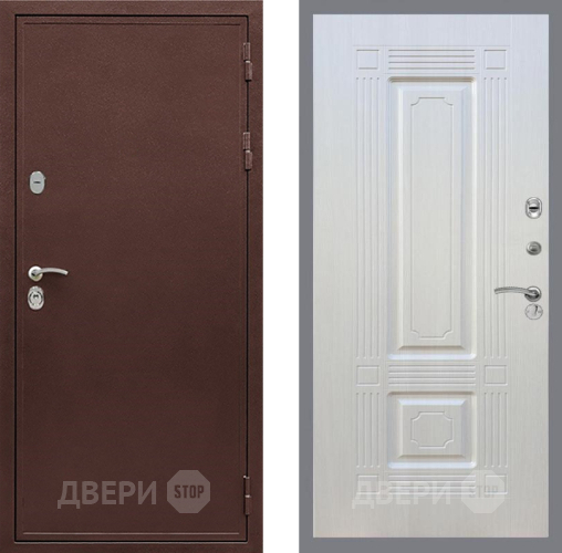 Входная металлическая Дверь Рекс (REX) 5 металл 3 мм FL-2 Лиственница беж в Люберцах