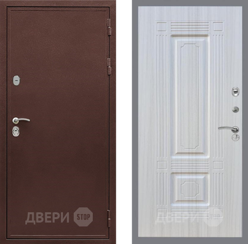 Входная металлическая Дверь Рекс (REX) 5 металл 3 мм FL-2 Сандал белый в Люберцах