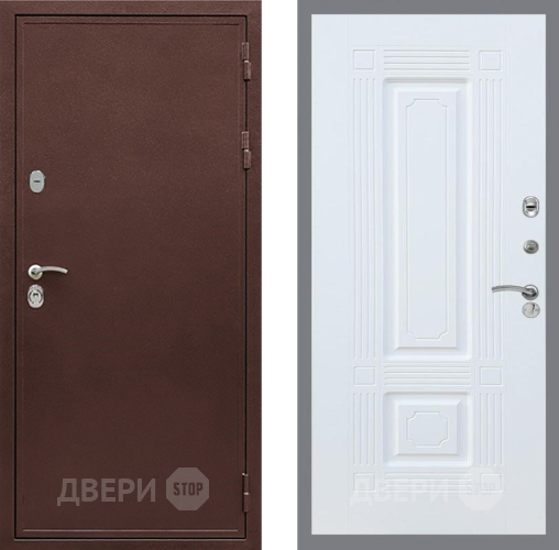 Дверь Рекс (REX) 5 металл 3 мм FL-2 Силк Сноу в Люберцах