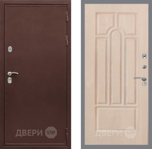 Входная металлическая Дверь Рекс (REX) 5 металл 3 мм FL-58 Беленый дуб в Люберцах
