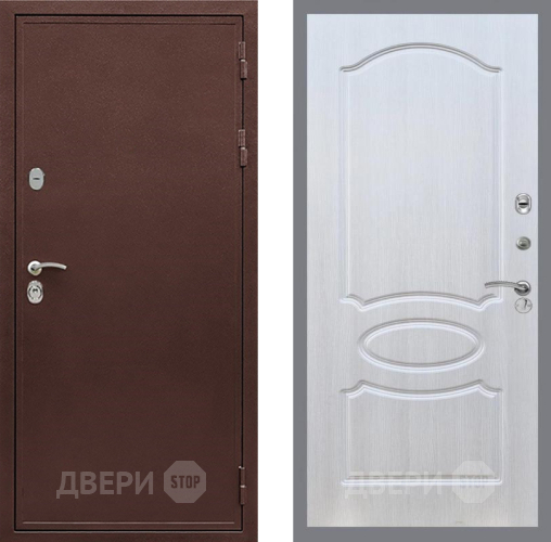 Входная металлическая Дверь Рекс (REX) 5 металл 3 мм FL-128 Лиственница беж в Люберцах