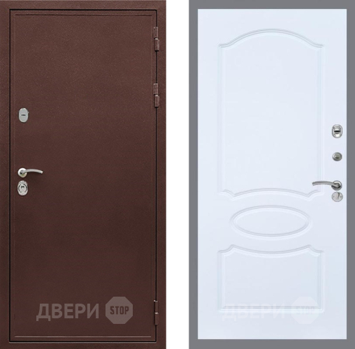 Дверь Рекс (REX) 5 металл 3 мм FL-128 Силк Сноу в Люберцах