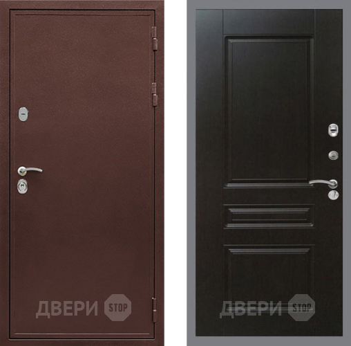 Дверь Рекс (REX) 5 металл 3 мм FL-243 Венге в Люберцах