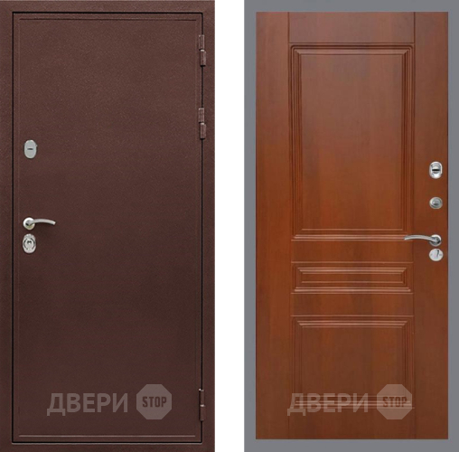 Дверь Рекс (REX) 5 металл 3 мм FL-243 Итальянский орех в Люберцах