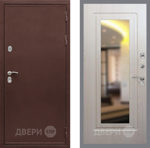 Входная металлическая Дверь Рекс (REX) 5 металл 3 мм FLZ-120 Беленый дуб в Люберцах
